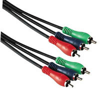 Hama YUV Connection Cable, 3 RCA (Phono) Plugs - 3 RCA (Phono) Plugs, 1 m (00043418)